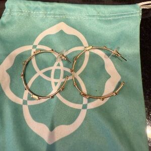 Kendra Scott rose gold hoop earrings